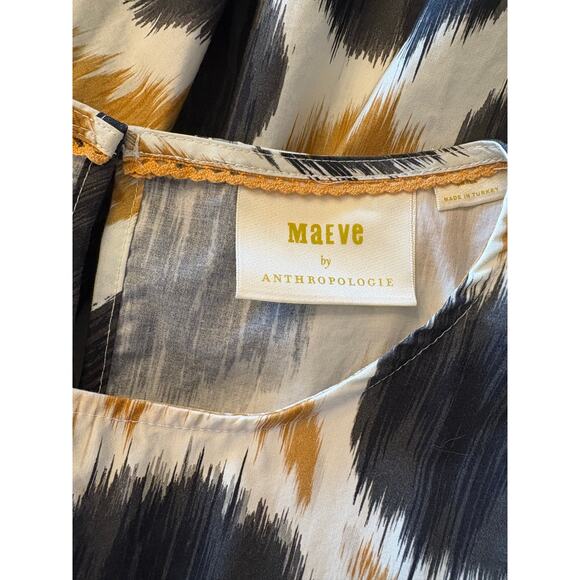 MAEVE Anthropologie Destin Poplin Mini Dress | Holiday Eurochic | SMALL - Picture 8 of 9